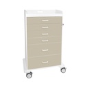 Procedure Cart with Beige Drawers