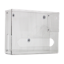 Vertical Two-Bin Large Clear Kimwipe Dispenser, Magnet Mount