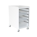 LabFlow Hood Cart with 4" Polypro Trays