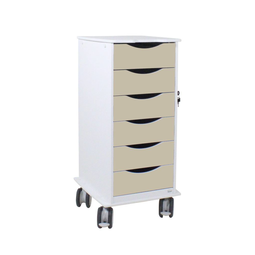 Core SP 6 Drawer with Almond Beige Drawers