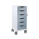 Core SP 6 Drawer with Silver Metallic Drawers