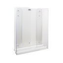 Double Clear Dual Dispensing Paper Towel Holder