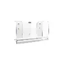 Single Clear Dual Dispensing Paper Towel Holder