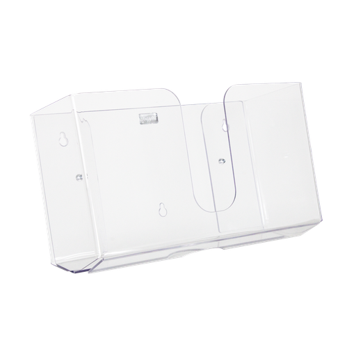 [51912] Wide Clear Dual Dispensing Paper Towel Holder