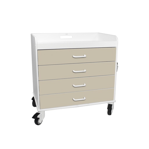 [51138] Extra Wide Compact Cart, Almond Beige