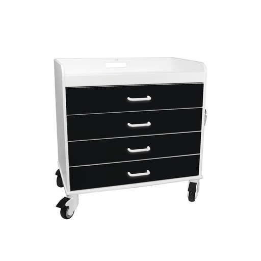 [51362] Extra Wide Compact Cart, Black