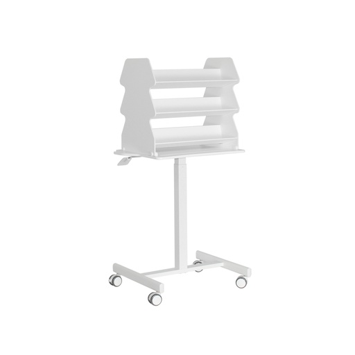 [53944] 53944 Height Adjustable Double-Sided Medical Suture Stand Companion Cart, 24 x 61 ½ x 19 ½ inches WHD