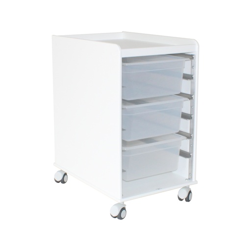 [54099] LabFlow Hood Cart with 6" Polypro Trays