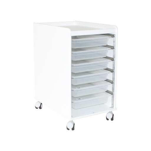 [54101] LabFlow Hood Cart with 2.5" Polypro Trays