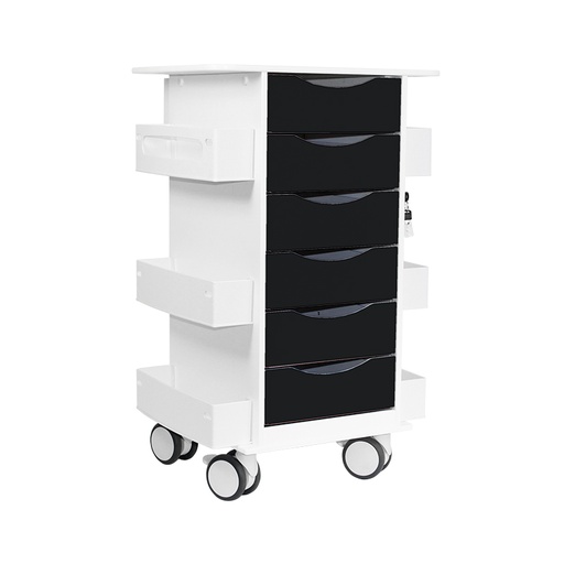 [53474] Core 6D Cart with Black Drawers