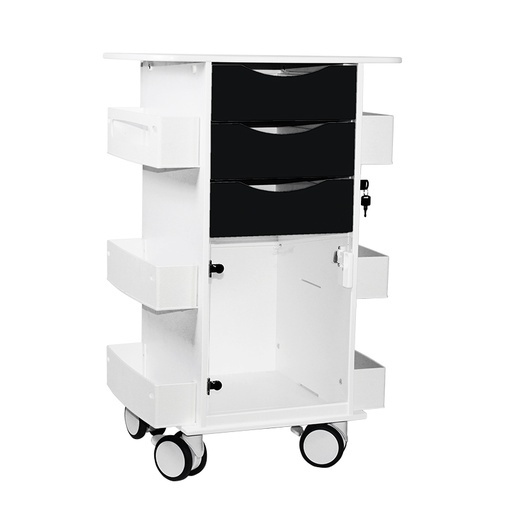 [53529] Core DX Cart with Hinged Door, Black
