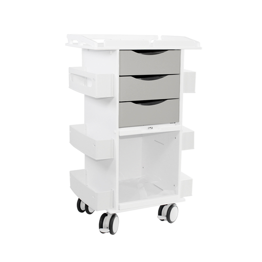 [53589] Core DX Gray Drawers, Clear Sliding Door & Railtop